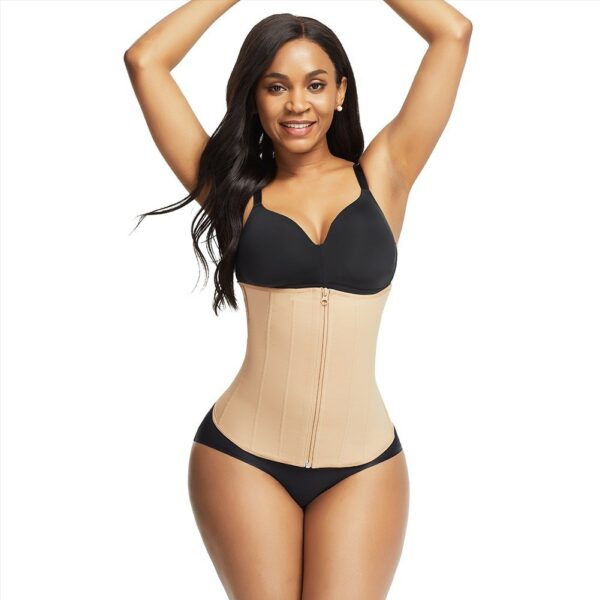 Powernet corset with beige closure